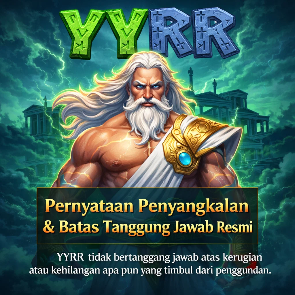 Halaman Disclaimer YYRR resmi yang menjelaskan batas tanggung jawab dan penggunaan aman layanan

